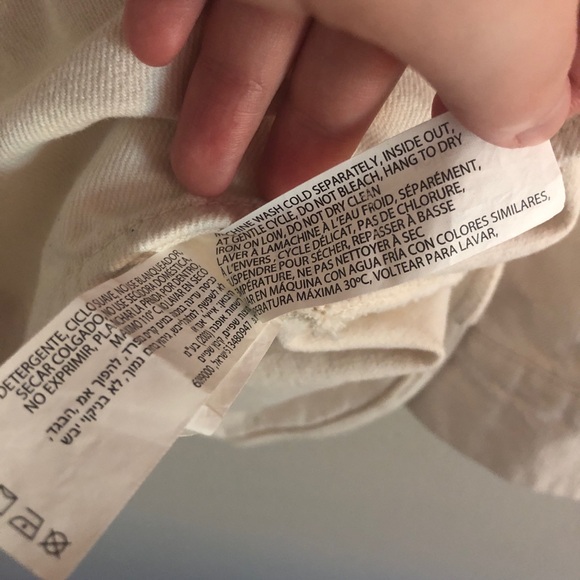 Black Tape_ Plus Size Oversized Cream Denim Shacket - Picture 8 of 10